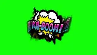 Green Screen Comic Book Words