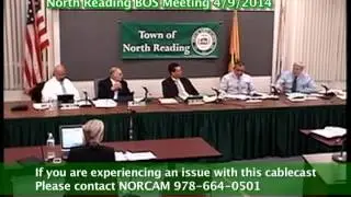 North Reading MA Board of Selectmen Meeting 4/9/14