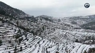 Snowfall in Kumaun | Drone Shot | Kumaoni Culture & Hudka Beats Chandra Shekhar Tamta new trending 