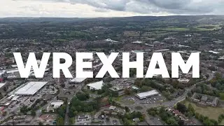 Wrexham hyperlapse drone footage | Stunning 4k ultra HD 🏴󠁧󠁢󠁷󠁬󠁳󠁿