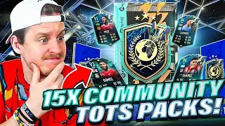 I opened 15x GUARANTEED COMMUNITY TOTS Upgrade Packs! FIFA 22 Ultimate Team