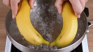 A little trick and the bananas turn into a genius breakfast