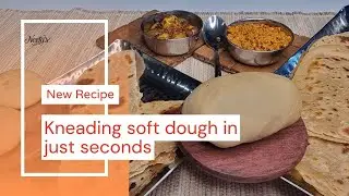 How to knead soft dough without using hand in just few second/ बिना हाथ भिगोए आटा गूंधे&nbsp;चुटकियोमे