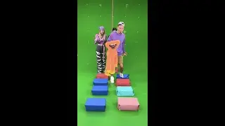 OMG! 😱 GLASS BRIDGE CHALLENGE 👟🕳 #SHORTS