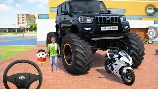 Franklin and shinchan buy modified scorpio #franklin #automobile #shinchan #gaming 
