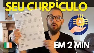 🇮🇪 IA [GRÁTIS] para GERAR seu CV no padrão EUROPEU em 2 minutos: Simples, prático e fácil