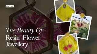 Spring Resin Jewelry DIY | Dried Flower Earrings &   Brooch 