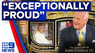 Australian-made coach that was used at King Charles III&rsquo;s coronation | 9 News Australia
