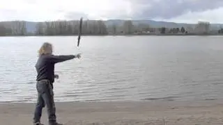 Slomo Gerber Machete throw