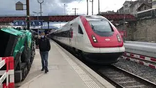 AWESOME TILTING PENDOLINO RABDE500 ICN SBB ride! Neuch&acirc;tel to Zurich at 200km/h and strong curves