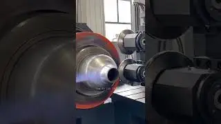 CNC hot metal spinning machine for oxygen, hydrogen tank flow forming end necking