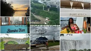 CHRISTMAS IN VICTORIA FALLS | Shopping haul | Gift exchange. #vacation #victoriafalls #smallyoutuber