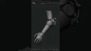 Need a hand? #zbrush #hardsurface #digitalart #3d #canada #games #characterdesign #shorts #cyberpunk