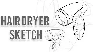 Drawing: How To Draw Hair Dryer #sketching #perspective #art #drawing