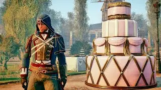 Assassin's Creed Unity - Secret Boss Battle + Giant Cake (Awesome New Easter Egg!)