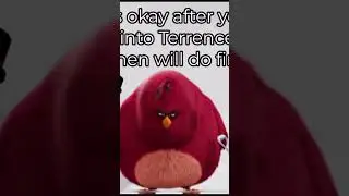 Thomas&lsquo;s Christmas party bloopers Terrence transformed into an Angry Birds version of Terrence ￼