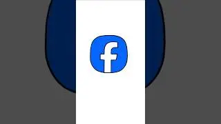How to Draw Facebook Logo | #facebook #drawing