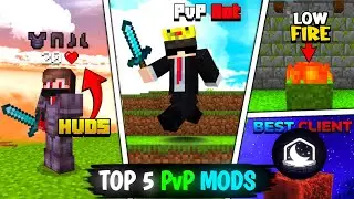 Top 5 Best PvP Mods For Minecraft PE 1.21+ 🔥| Best PvP Mods For MCPE😎