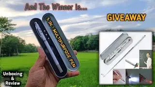 And The Winner is ... | Congratulations | 5 in 1 Multipurpose Pen 🖊️.