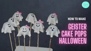 Backen f&uuml;r Halloween: Geister / Gespenster Cake Pops