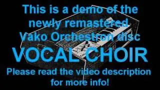 New 2011 Remastered Vako Orchestron Disc - VOCAL CHOIR