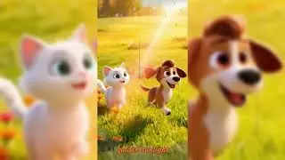 #BEDTIME STORY# Kitten and Doggy&rsquo;s Colorful Kite Adventure