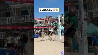 5&rsquo;8 Skyball Server gets BLOCKED🤯🏐 #volleyball