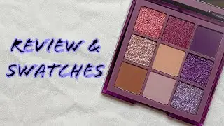 HUDA BEAUTY | PURPLE HAZE OBSESSIONS | EYESHADOW PALETTE REVIEW & SWATCHES