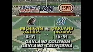 USFL Michigan Panthers @ Oakland Invaders, Jun. 9, 1984