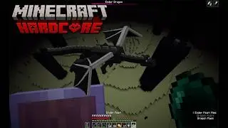 Beating the Ender Dragon in Hardcore Minecraft