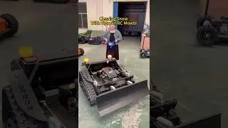 🚜 Vigorun VTLM800: Supreme Remote Control Mower & Snow Plow Powerhouse! 🌿❄️#mower #snowplow
