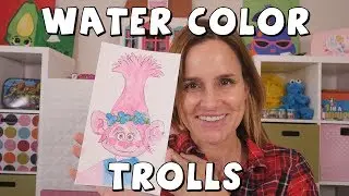 Amy Jo paints Poppy from Trolls, arts and crafts with DCTC's Amy Jo