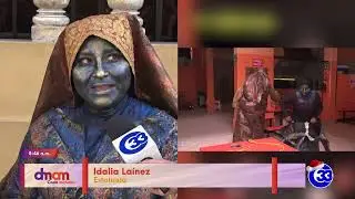 #DeMujerAMujer | Estatuas vivientes: el arte de dos salvadoreños
