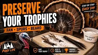 How to Salt your turkey beard and spurs! Piney life