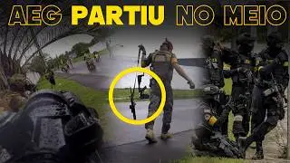 FRONTEIRA DAS &Aacute;GUAS 2023, Manada vs Jhon airsoft  &ndash; joguei na chuva e aeg quebou no meio!