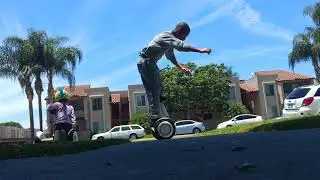 Mini Segway Plus 180 degree jump spin