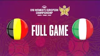 Belgium v Italy | Full Basketball Game | FIBA U18 Women's European Championship 2023