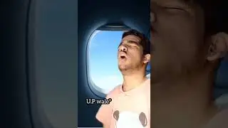 Random guy on plane with U.P guy 😎| #shorts #memes #MRFUNKY #youtubeshorts