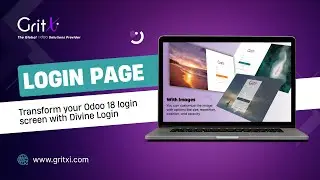 Custom Odoo Login Screen UI | Professional ERP Interface