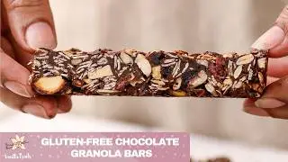 Easy Chocolate Granola Bars | Gluten free, vegan friendly | Very Nutritious, chocolatey Snack Bars