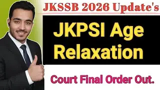 Jkssb JKPSI Latest update #jkpsi #jkpsiexam #jkssb 