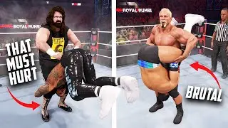 30 самых болезненных приемов в WWE 2K25