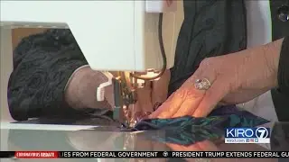 VIDEO: Olympia group sew face masks for first responders