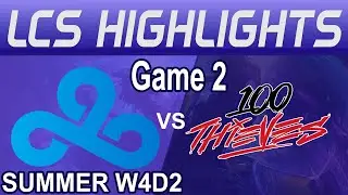 C9 vs 100 Highlights Game 2 LCS Summer 2024 Highlights Cloud9 vs 100 Thieves by Onivia