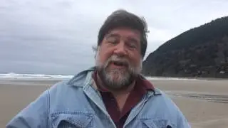 Hunting for agates on Manzanita Beach