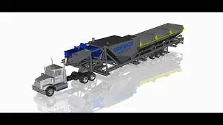 Self Erecting Con-E-Co LoPro 327 with hydraulic grade beams