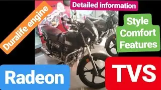 Tvs Radeon detailed information #TVS #style #comfort#features Duralife engine SBT technology ke sath