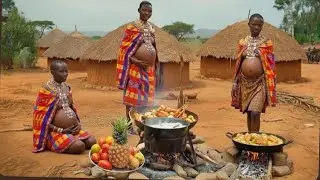 African Village Life Of Our Hardworking Single Mum #cooking Village Food For Lunchl 