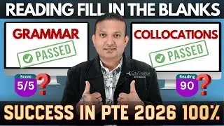 PTE Чтение: Заполнение пропусков, Грамматика и сочетаемости слов, 2026 | Edutrainex PTE