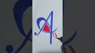 How to draw A from letter #letterdrawing #afromlettr#artforkids #drawingforkids #shorts
